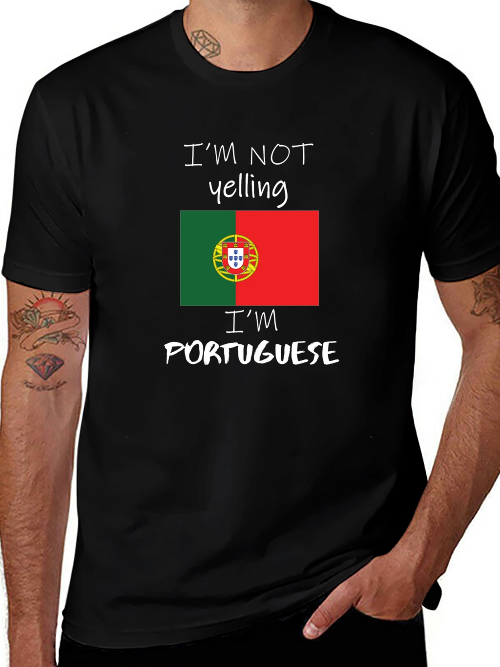 Funny Portuguese Pride T-Shirt - Im Not Yelling