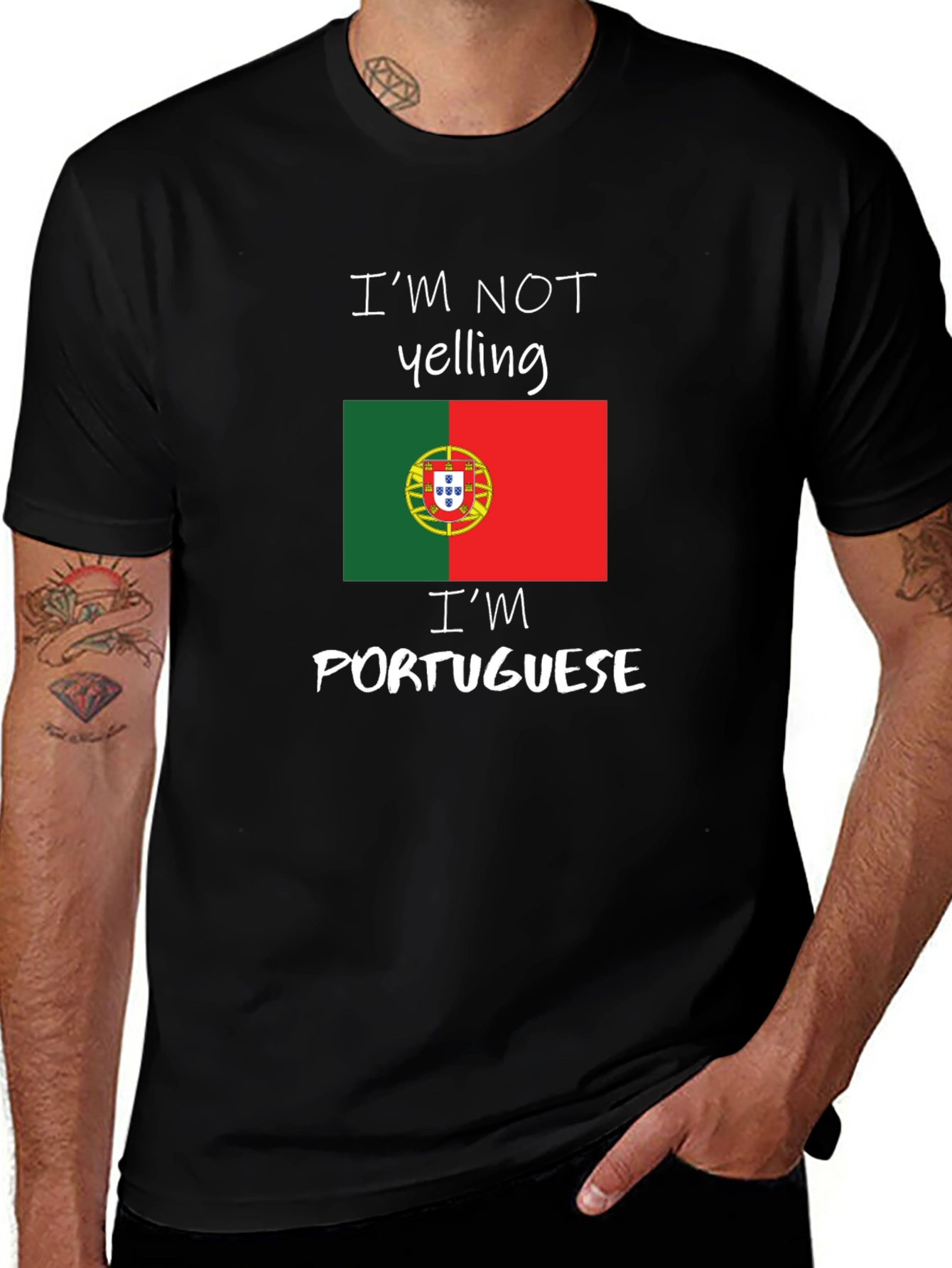 Funny Portuguese Pride T-Shirt - Im Not Yelling