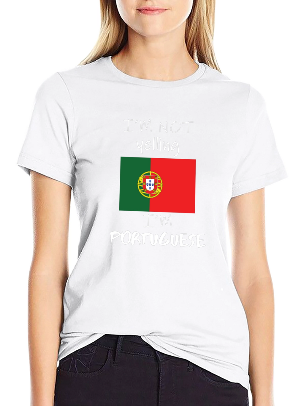 Funny Portuguese Pride T-Shirt - Im Not Yelling