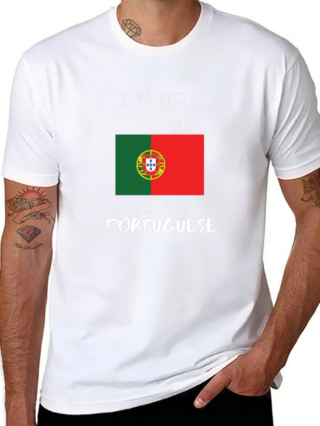 Funny Portuguese Pride T-Shirt - Im Not Yelling
