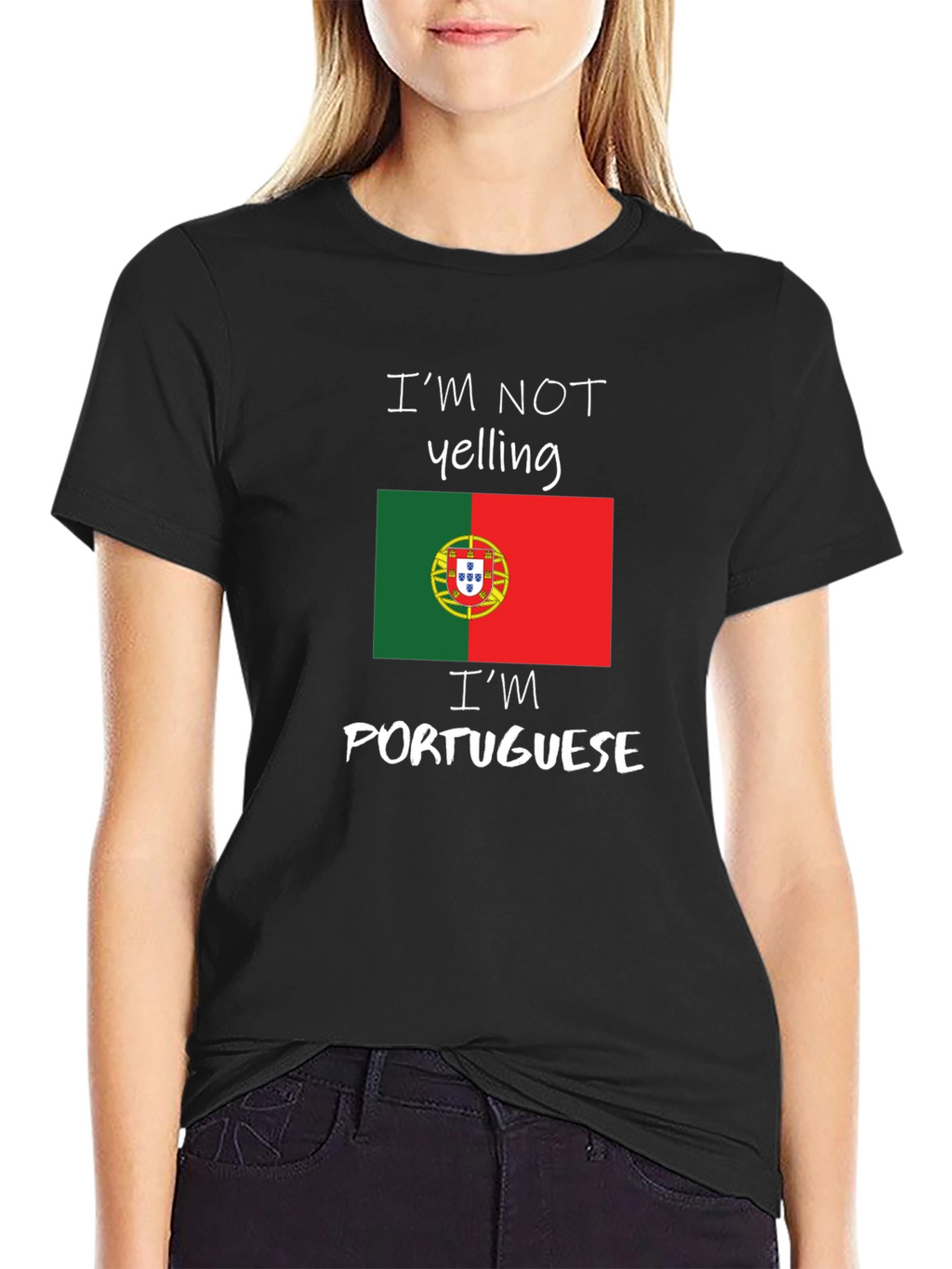 Funny Portuguese Pride T-Shirt - Im Not Yelling