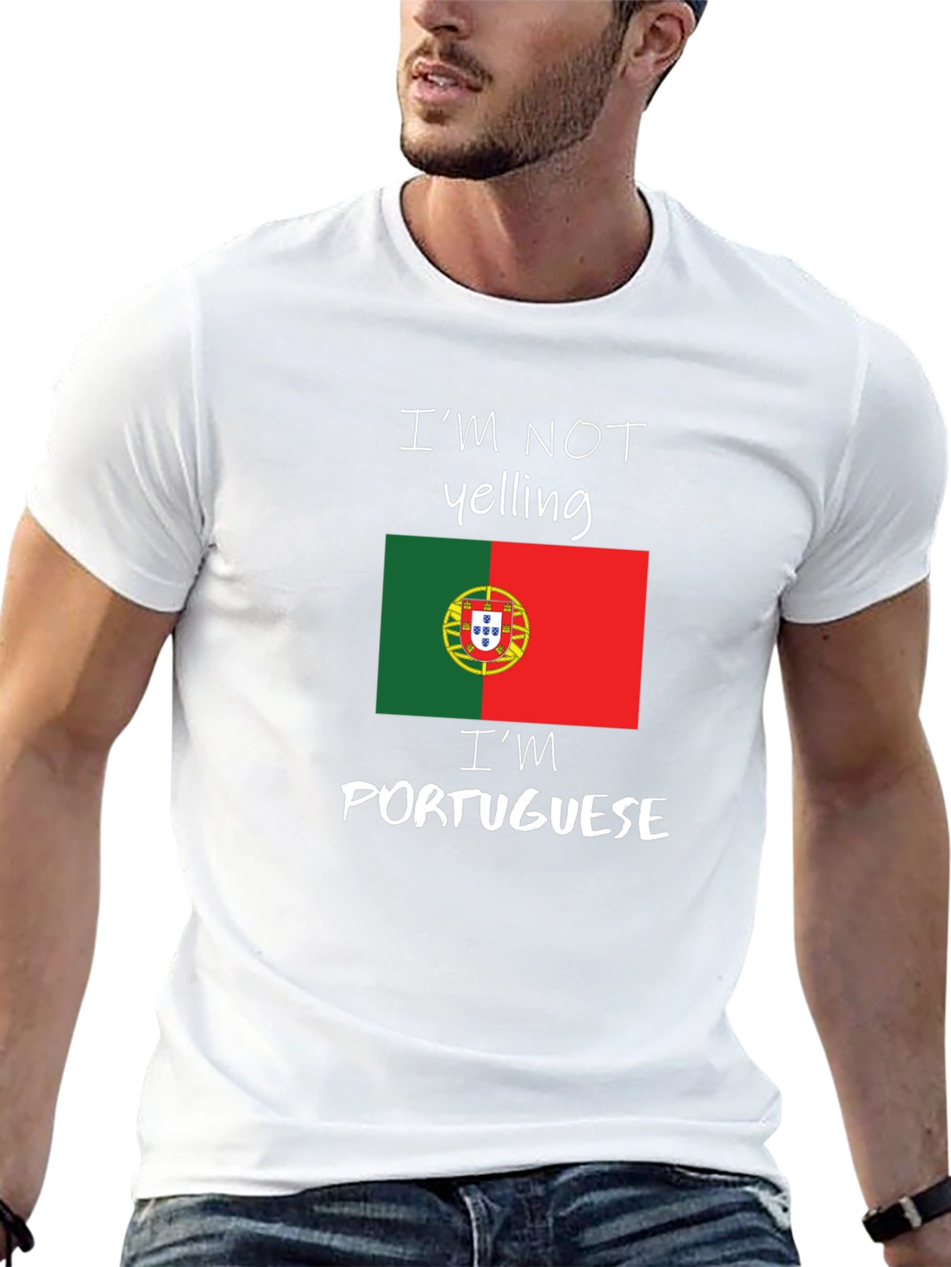 Funny Portuguese Pride T-Shirt - Im Not Yelling