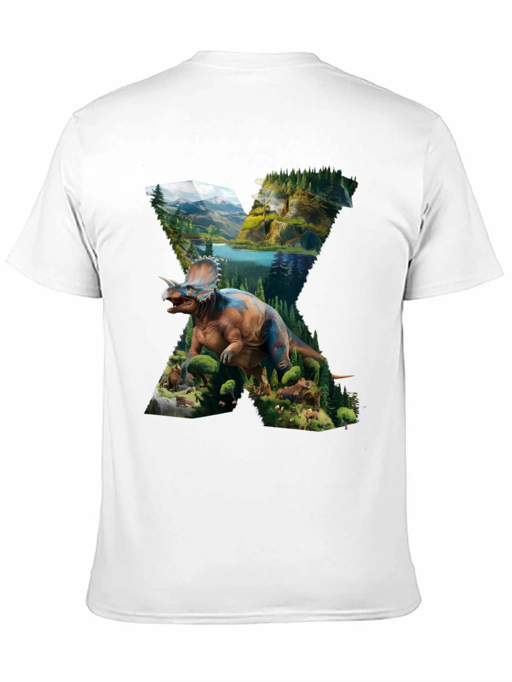 Dinosaur Landscape Graphic T-Shirt