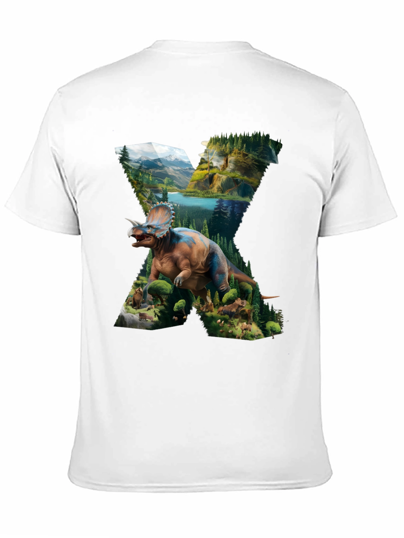 Dinosaur Landscape Graphic T-Shirt