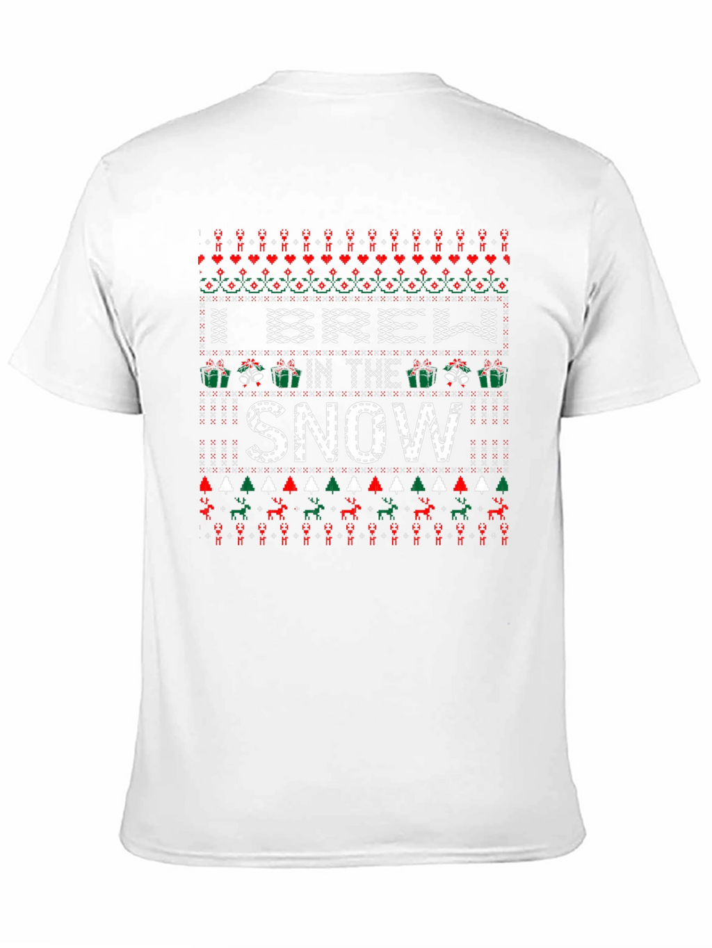 I Brew in the Snow Christmas Pattern T-Shirt