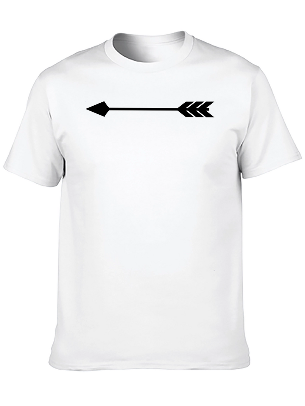 Mens Black Arrow Graphic Tee - Casual Comfort