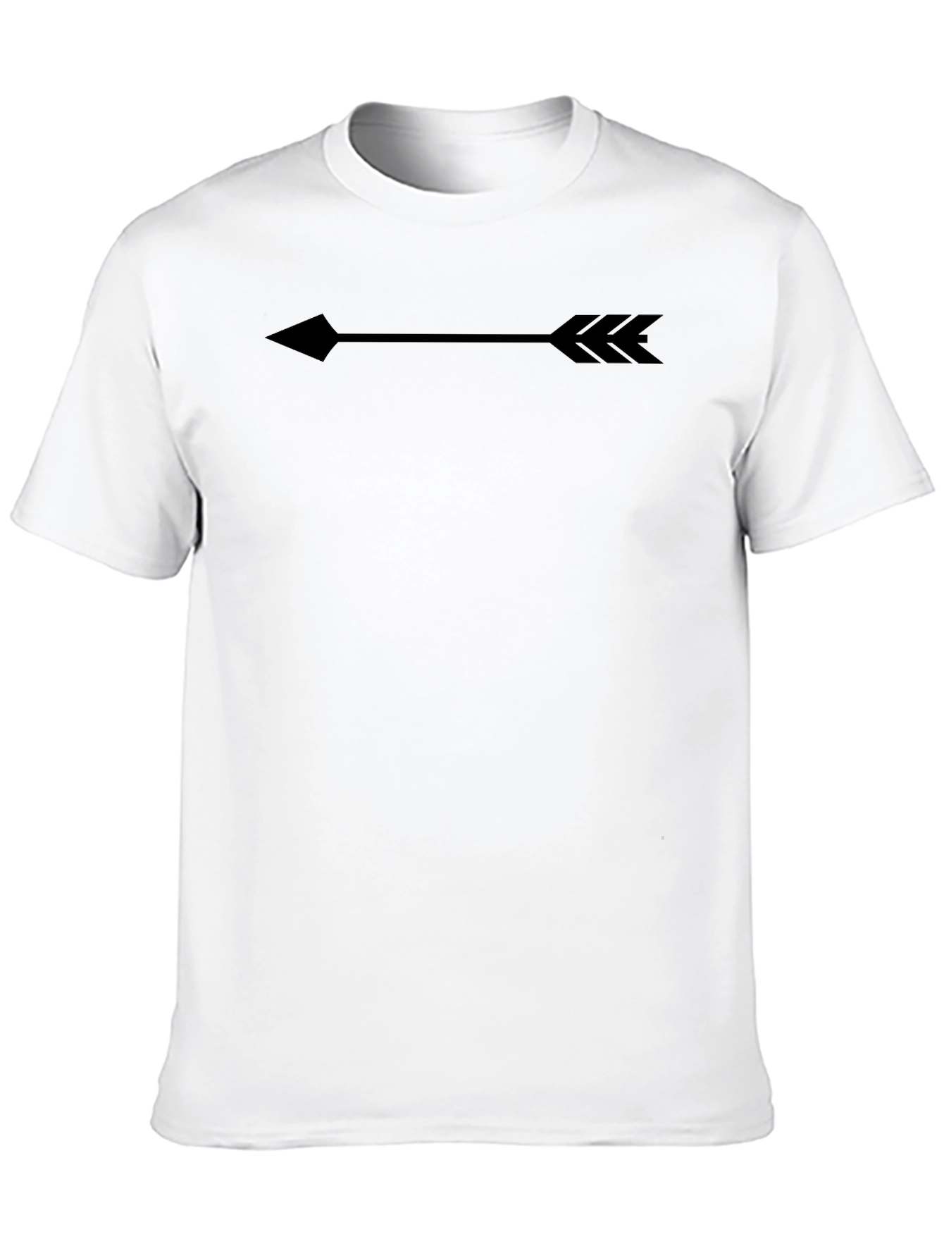 Mens Black Arrow Graphic Tee - Casual Comfort