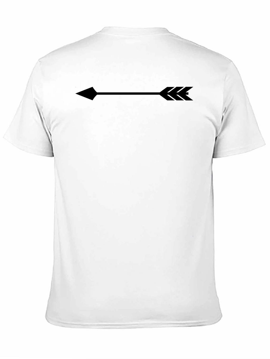 Mens Black Arrow Graphic Tee - Casual Comfort