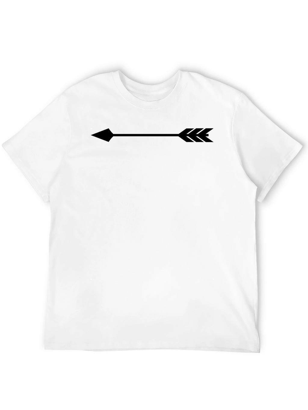 Mens Black Arrow Graphic Tee - Casual Comfort