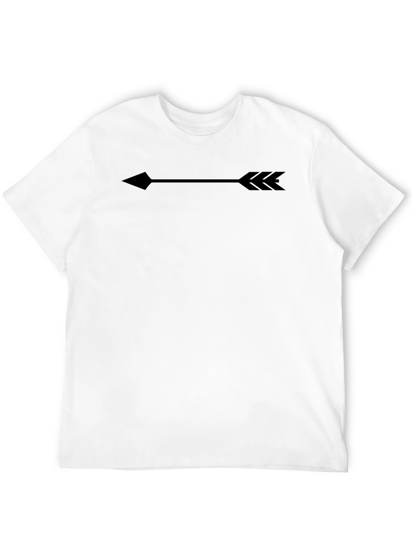Mens Black Arrow Graphic Tee - Casual Comfort