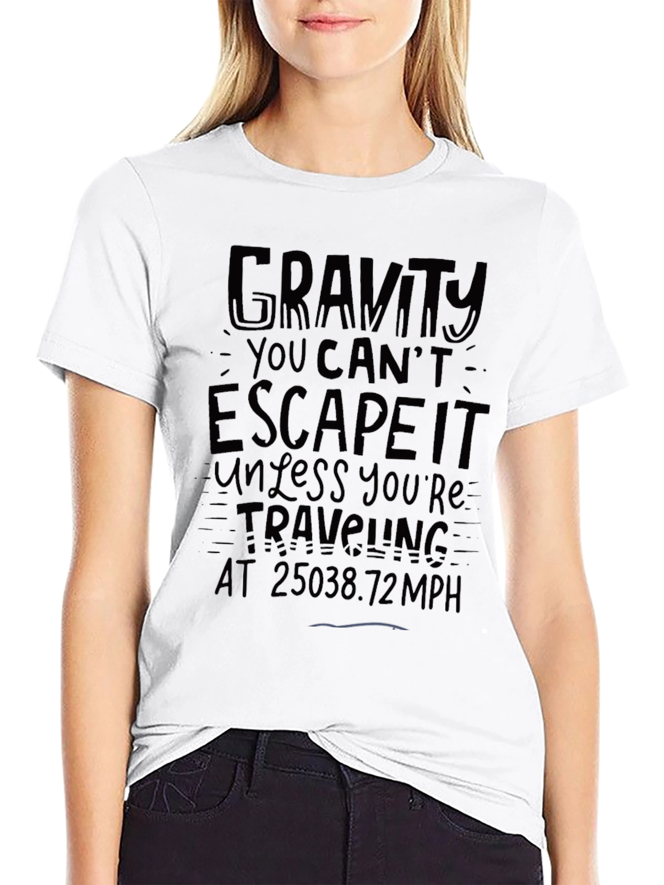 Gravity Escape Black Graphic Tee