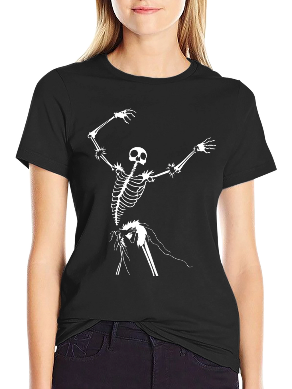 Skeleton Graphic Black T-Shirt