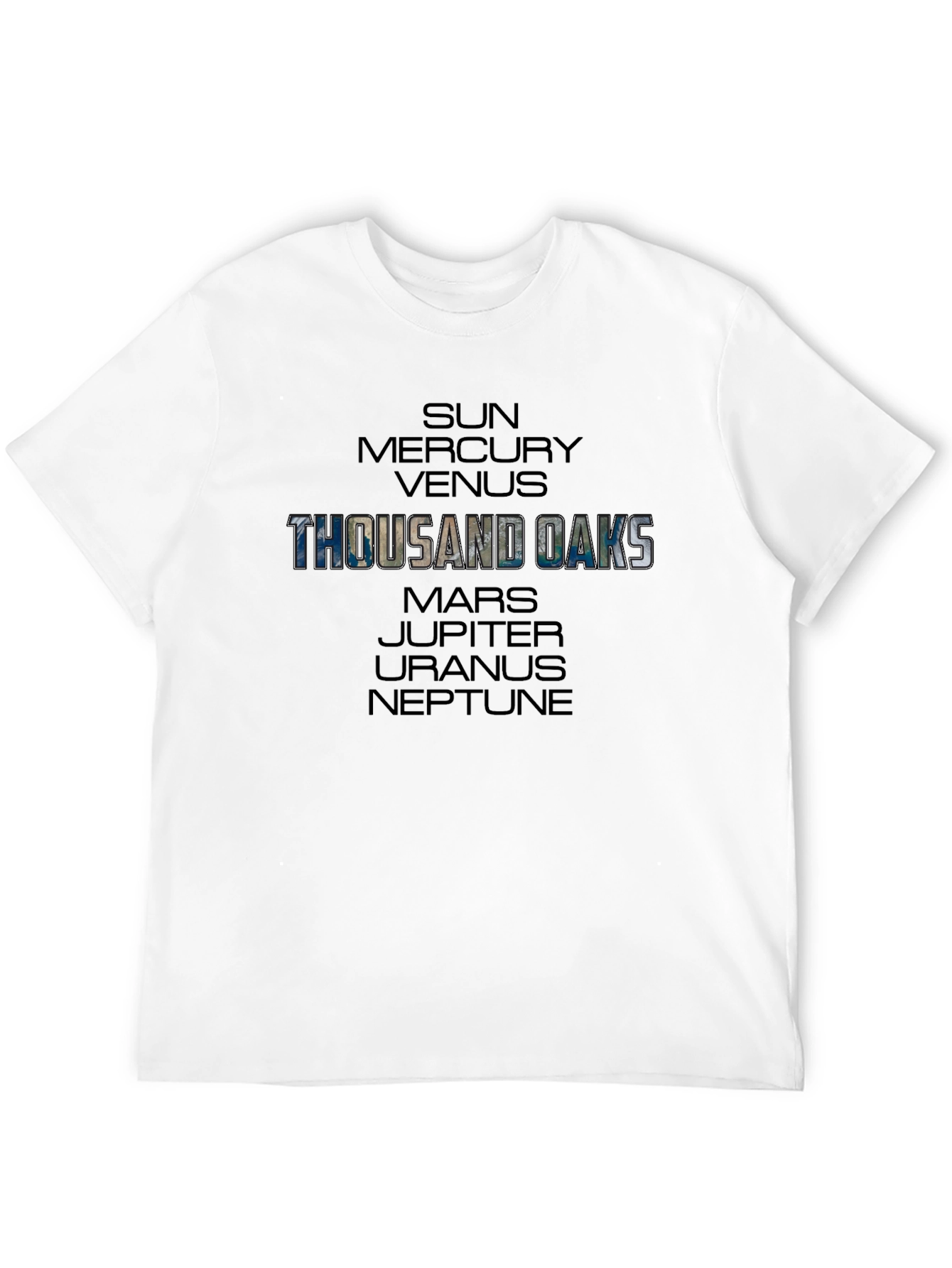 Thousand Oaks Planets Graphic Tee - Black