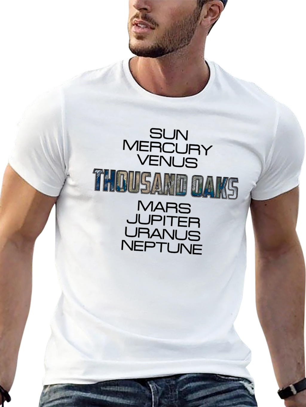 Thousand Oaks Planets Graphic Tee - Black