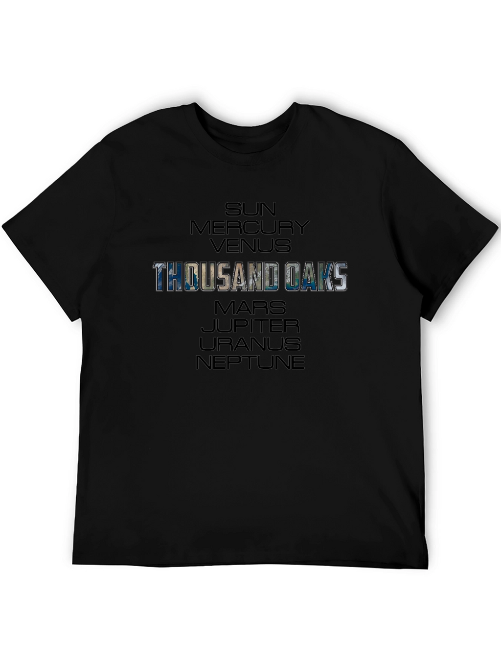 Thousand Oaks Planets Graphic Tee - Black