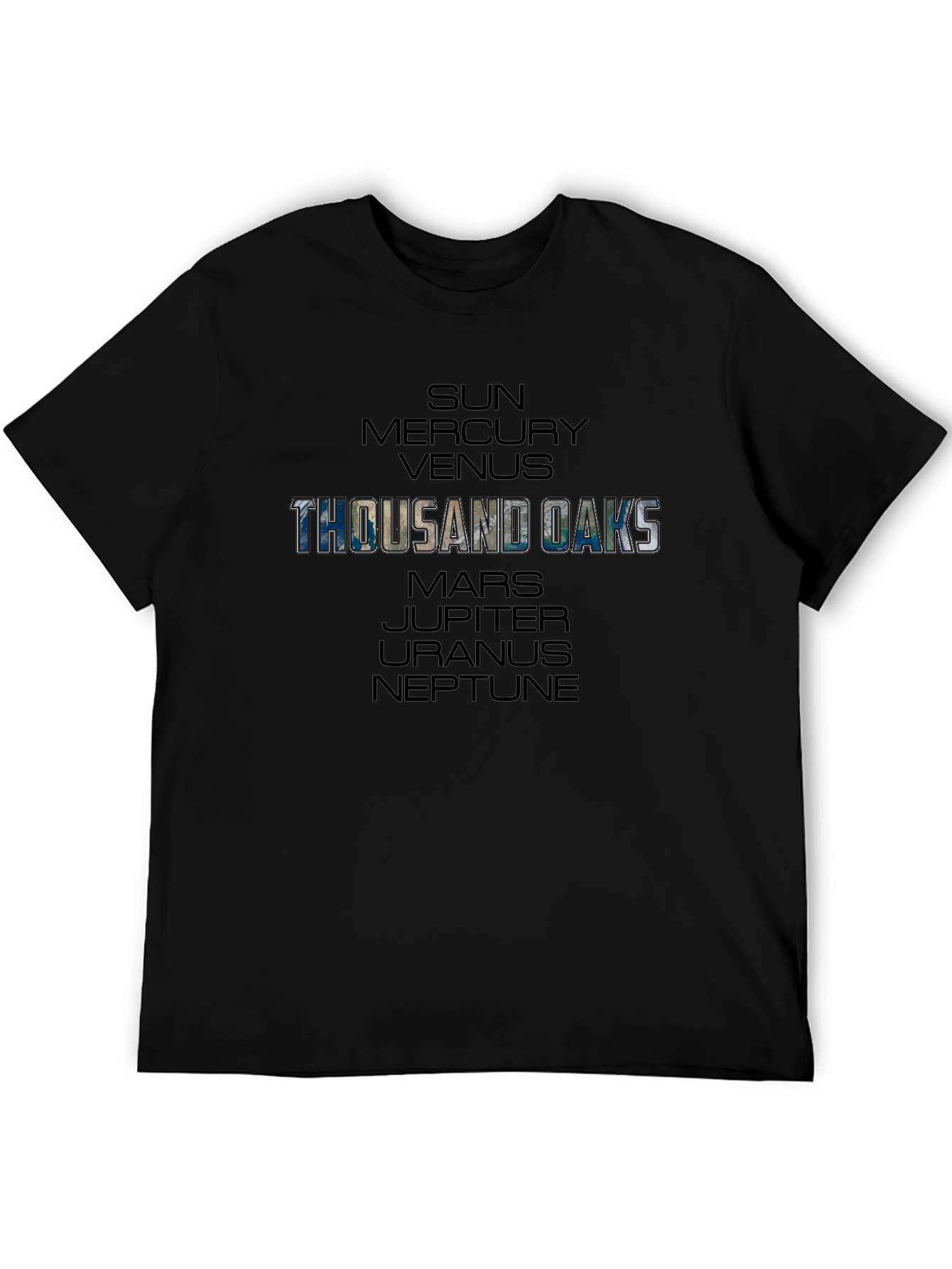 Thousand Oaks Planets Graphic Tee - Black