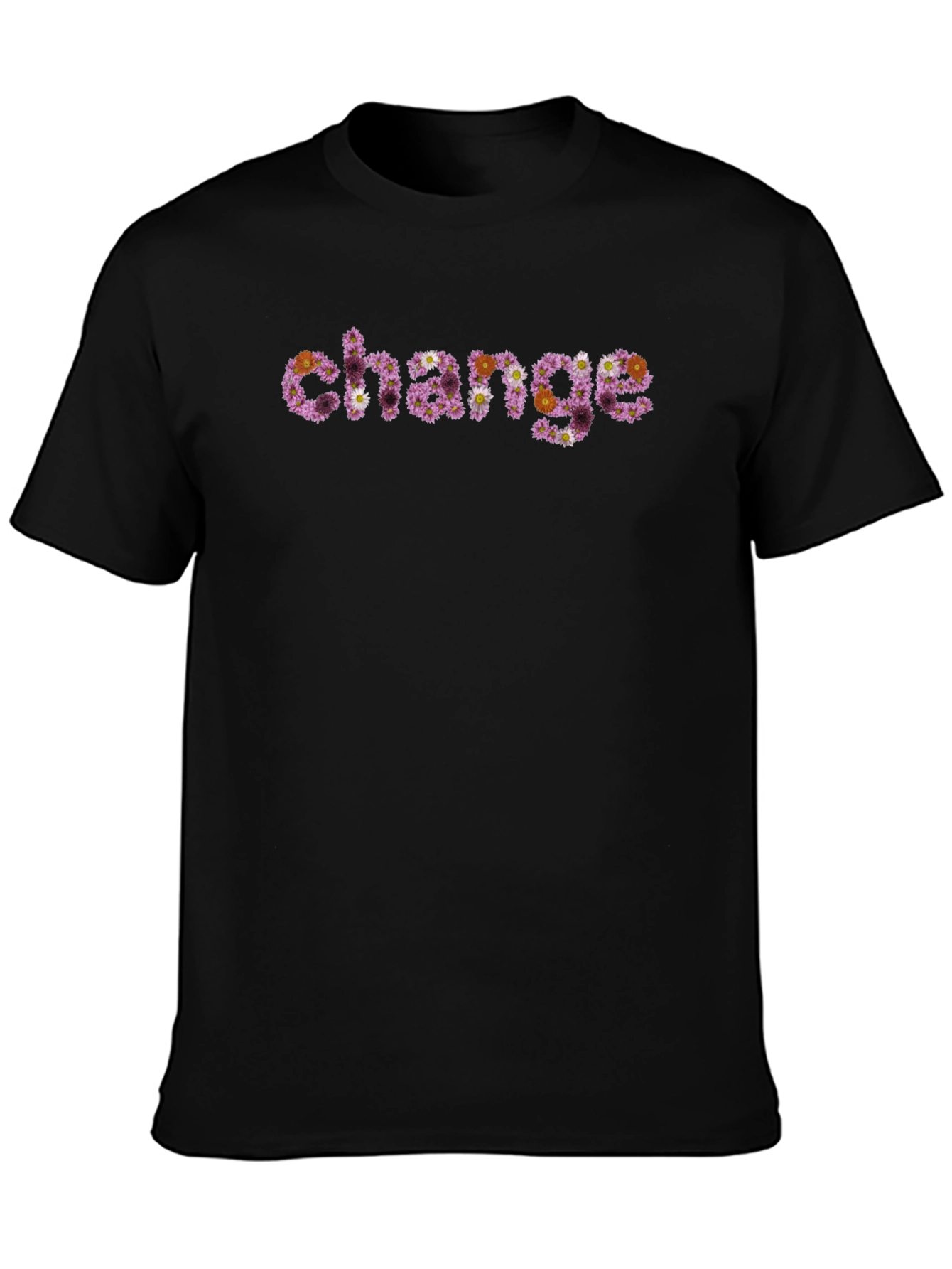 Floral Change Graphic Tee - Unique Statement Shirt