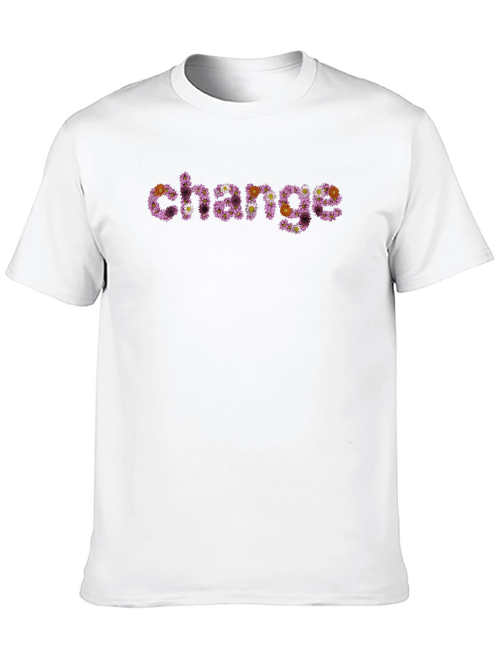 Floral Change Graphic Tee - Unique Statement Shirt