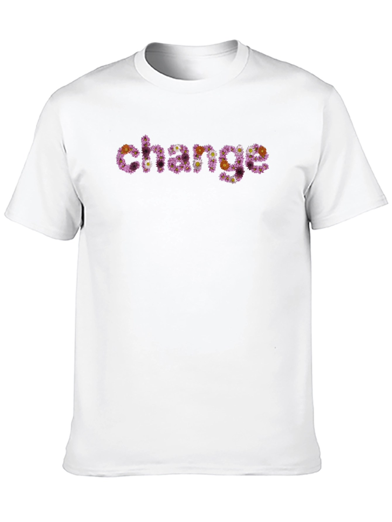 Floral Change Graphic Tee - Unique Statement Shirt