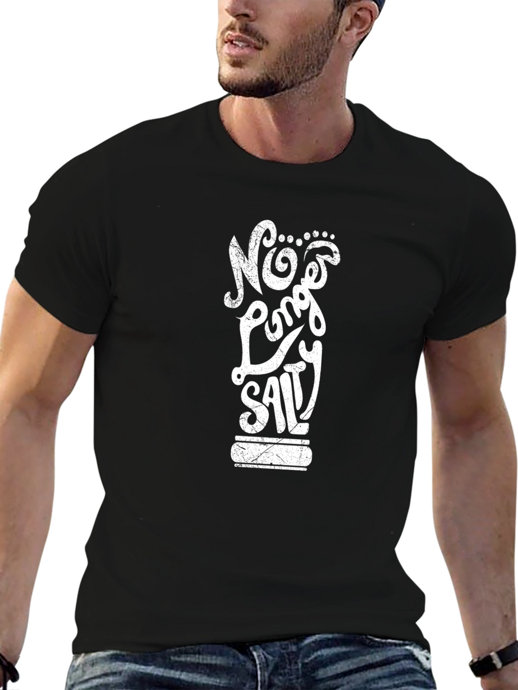 No Longer Salty Black T-Shirt