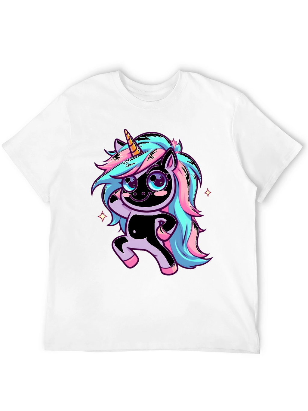 Unicorn Graphic Black T-Shirt