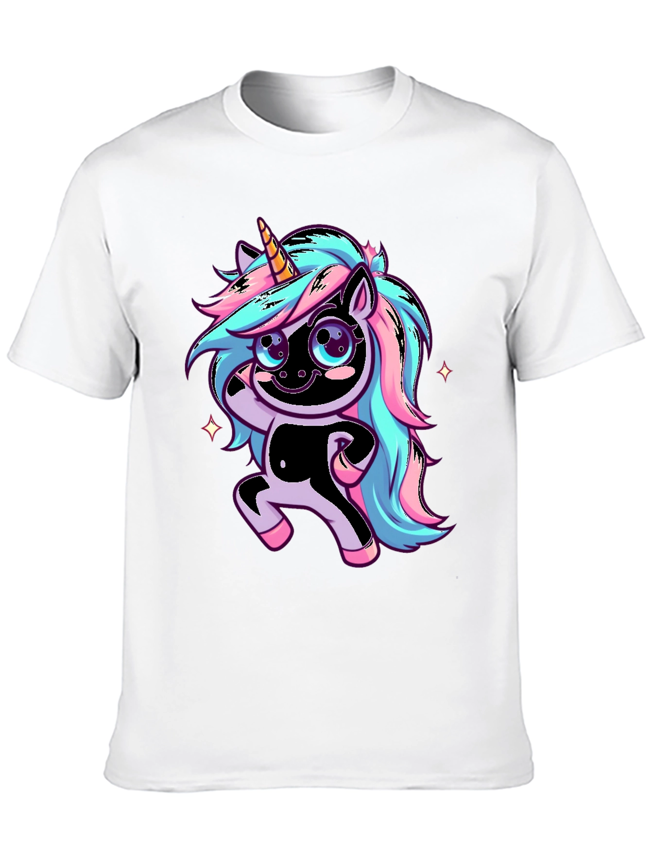 Unicorn Graphic Black T-Shirt