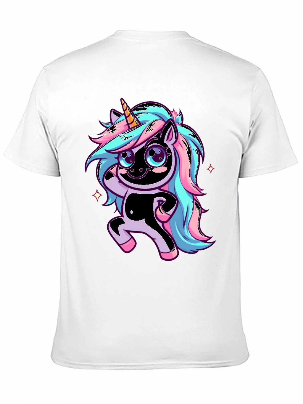 Unicorn Graphic Black T-Shirt