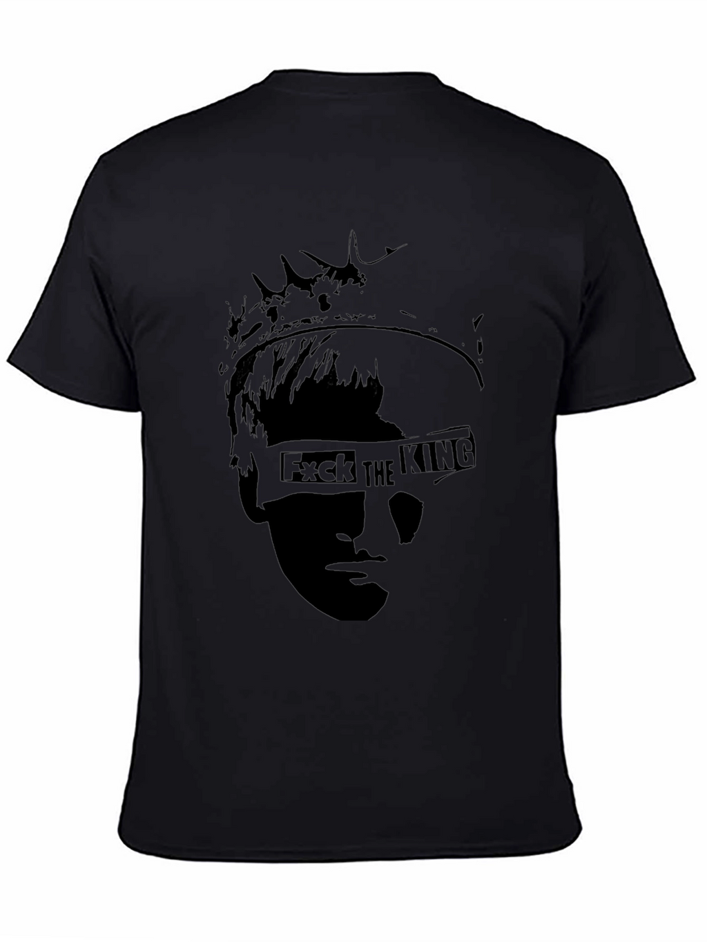 F*ck the King Graphic Black T-Shirt