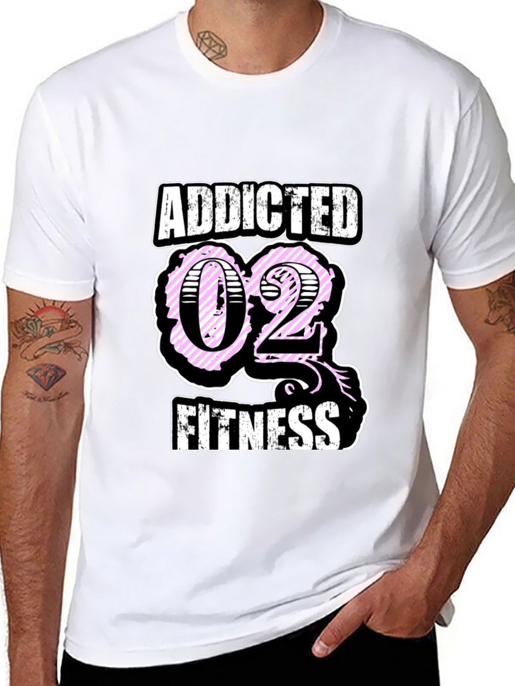Addicted O2 Fitness T-Shirt - Stylish Workout Apparel