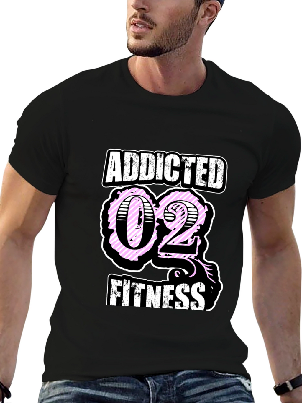 Addicted O2 Fitness T-Shirt - Stylish Workout Apparel