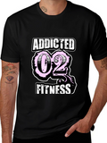 Addicted O2 Fitness T-Shirt - Stylish Workout Apparel