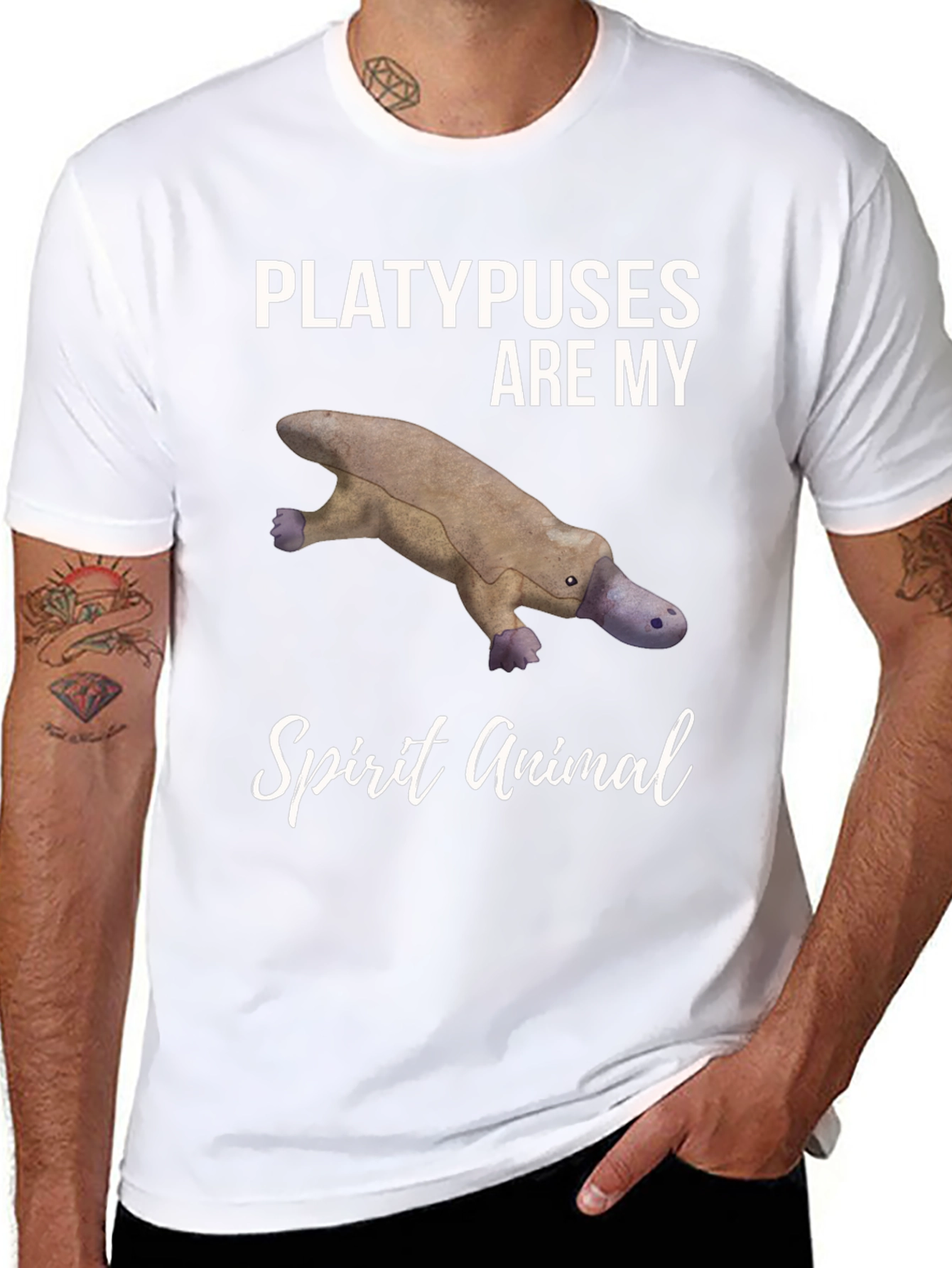 Platypus Spirit Animal Graphic Tee