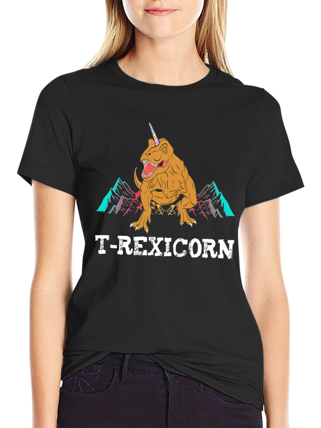 T-Rexicorn T-Shirt: Dinosaur Unicorn Funny Tee