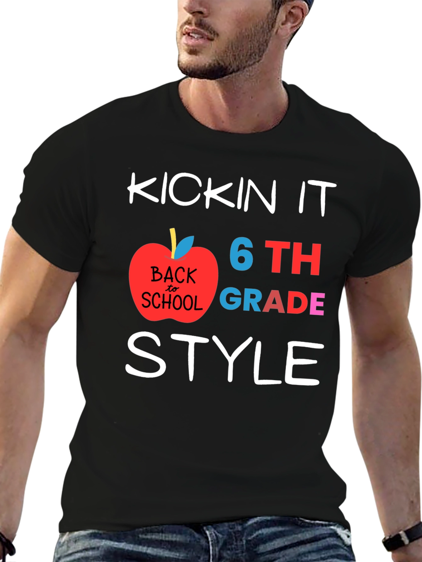 Kicking It 6th Grade Style Back to School T-Shirt