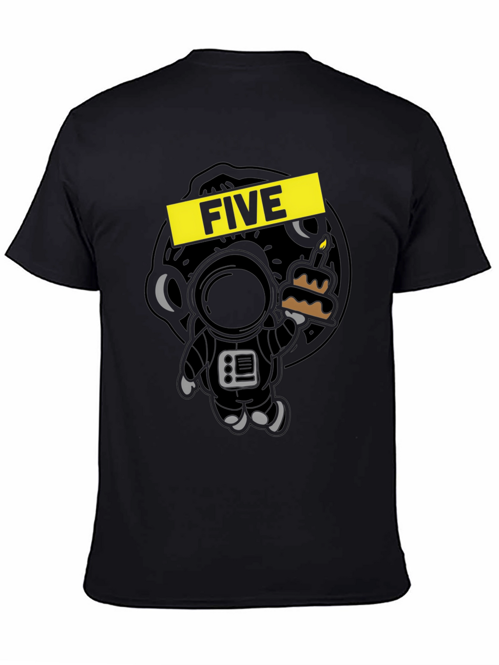 Five Birthday Astronaut Graphic Tee