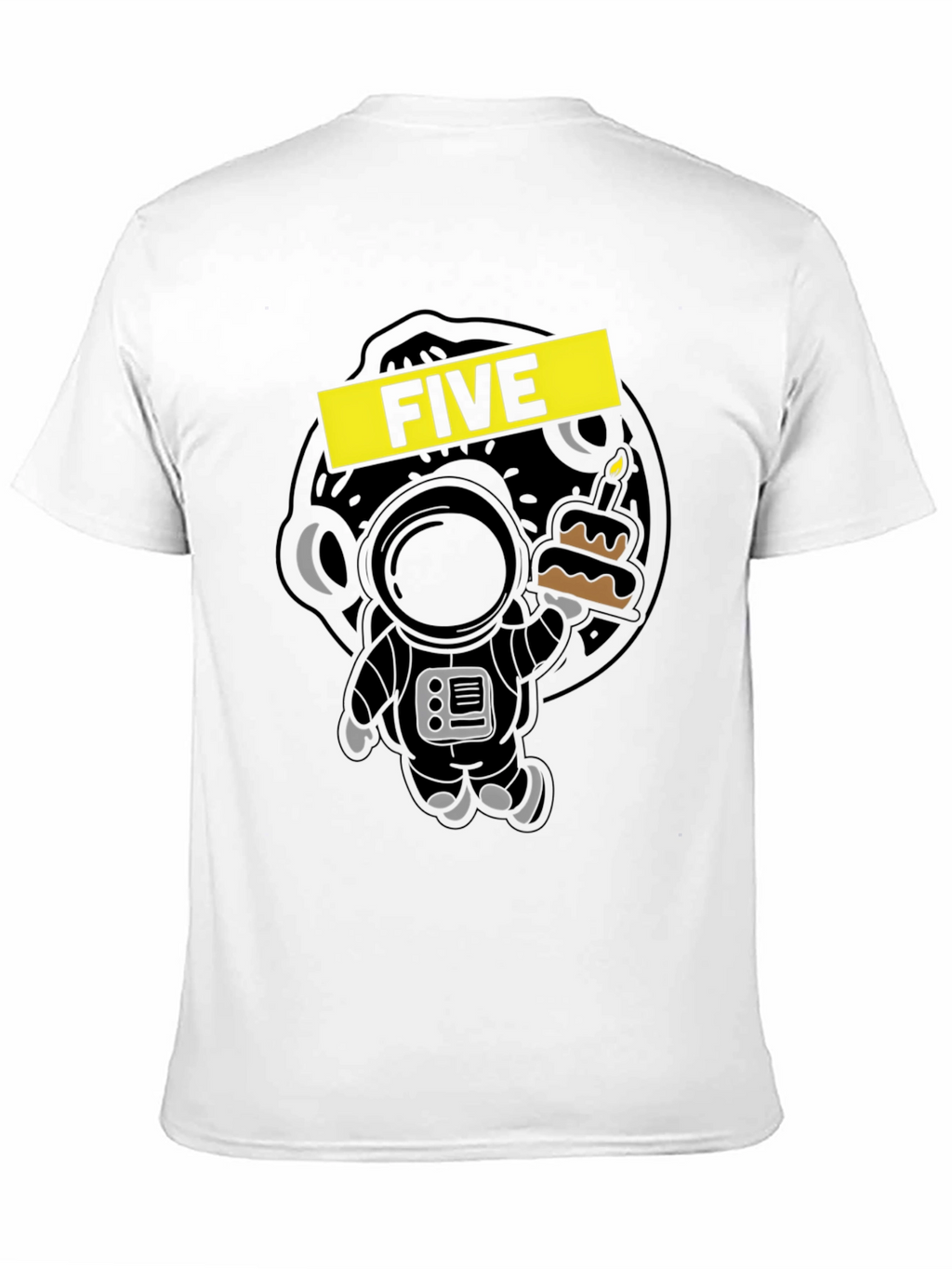 Five Birthday Astronaut Graphic Tee