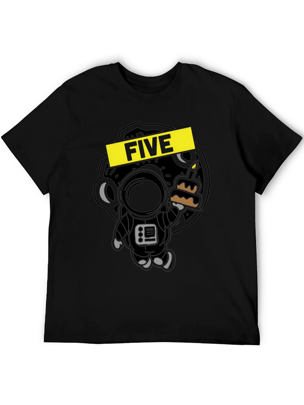 Five Birthday Astronaut Graphic Tee