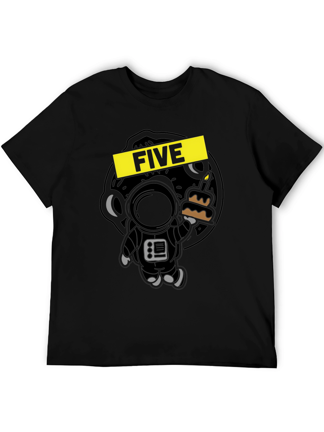 Five Birthday Astronaut Graphic Tee