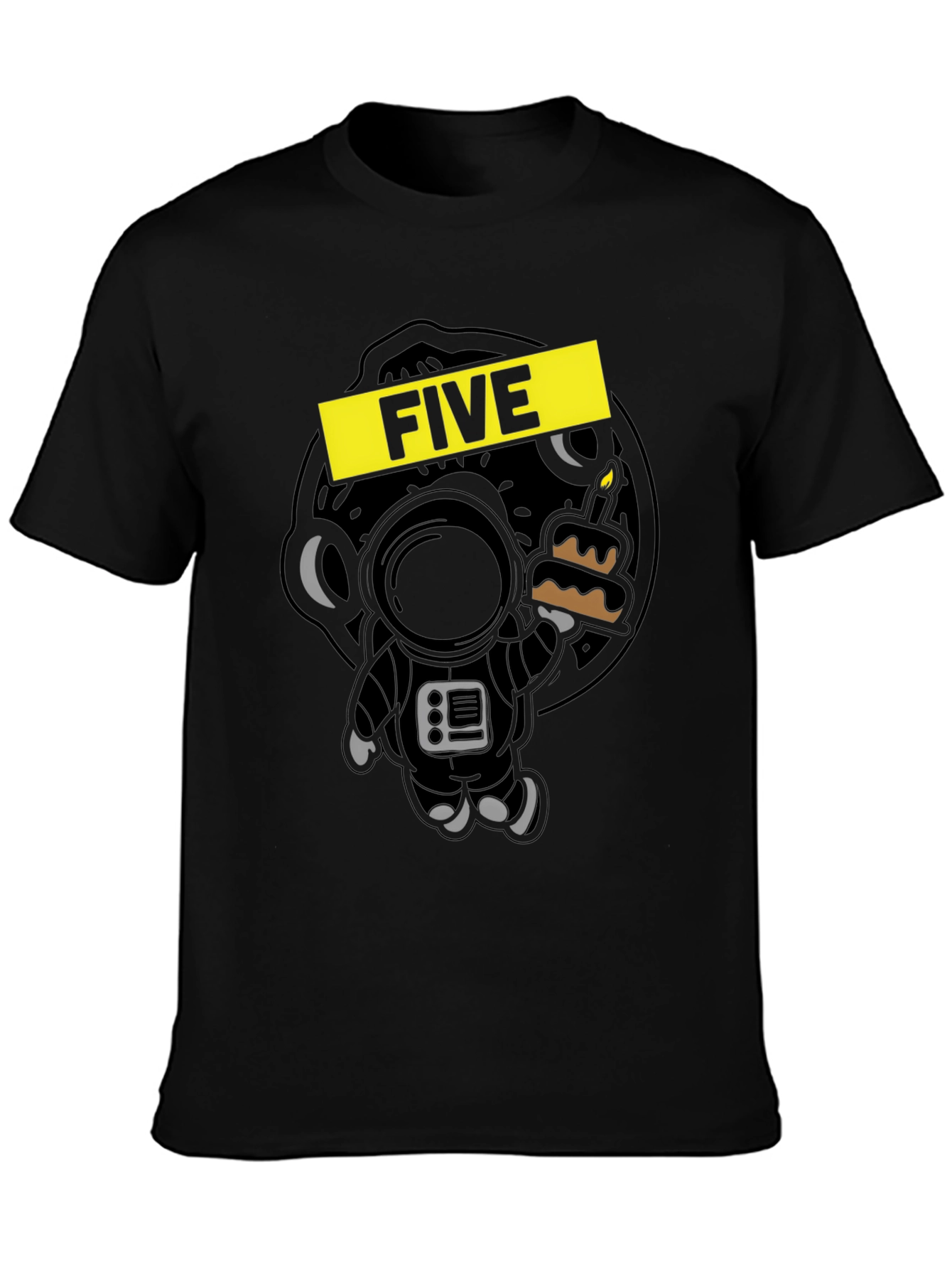 Five Birthday Astronaut Graphic Tee