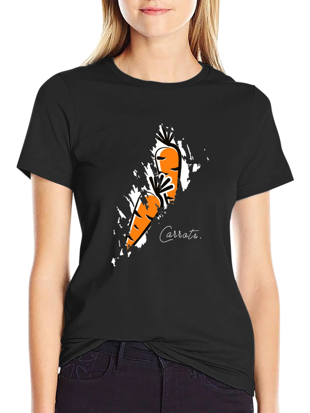Carrots Graphic T-Shirt - Unique Artistic Design