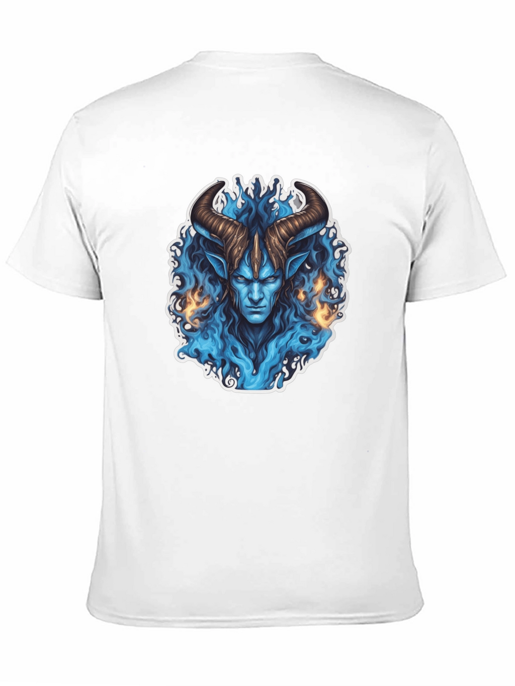 Mystic Demon Horned T-Shirt - Black