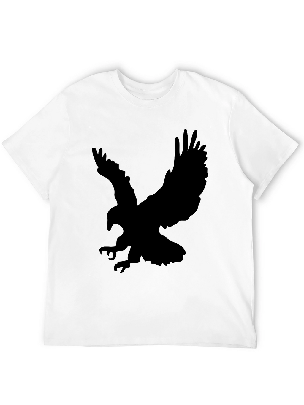 Mens Black Eagle Graphic T-Shirt