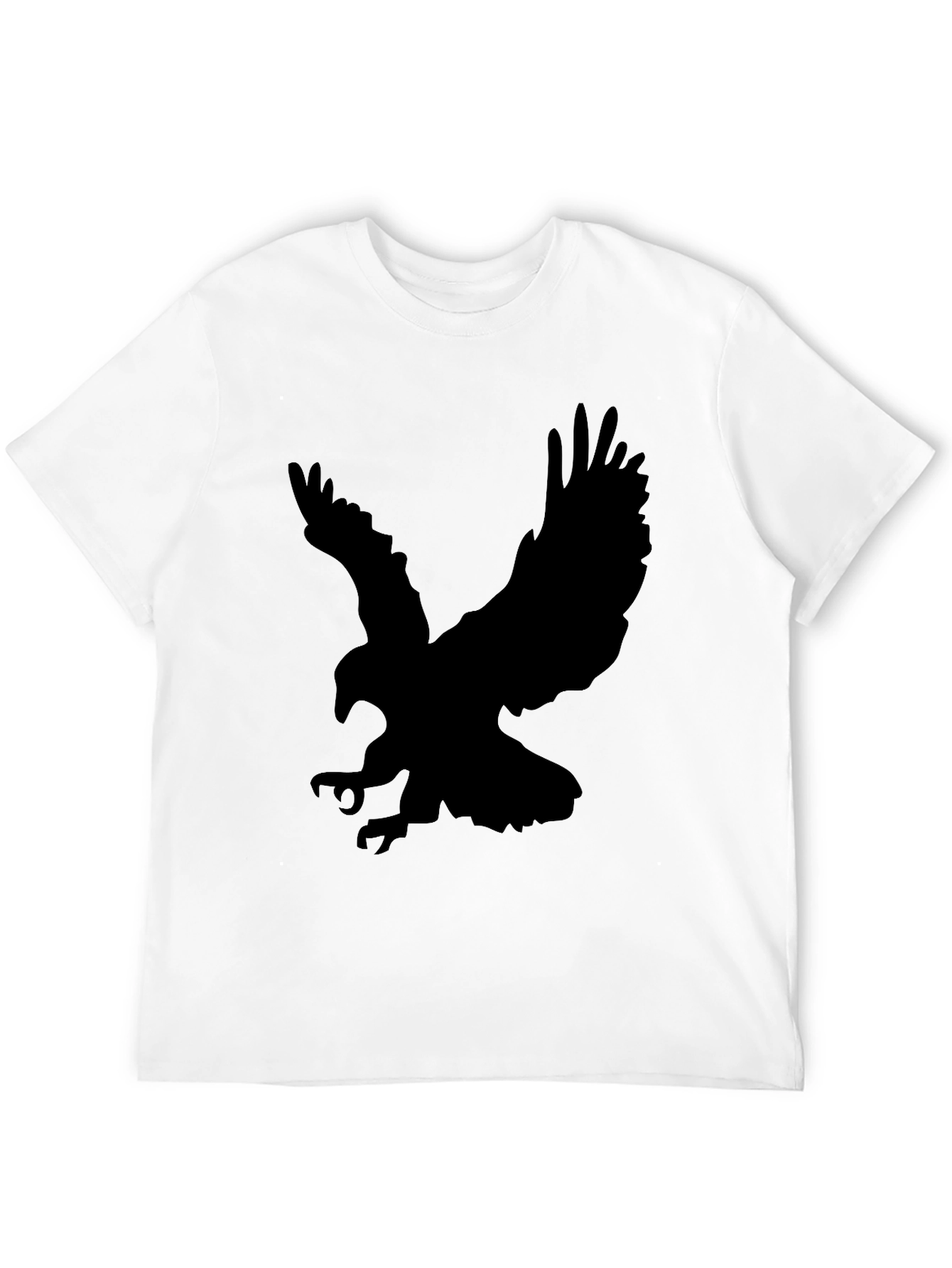 Mens Black Eagle Graphic T-Shirt