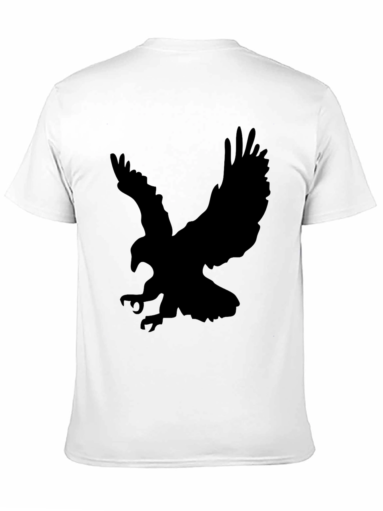 Mens Black Eagle Graphic T-Shirt