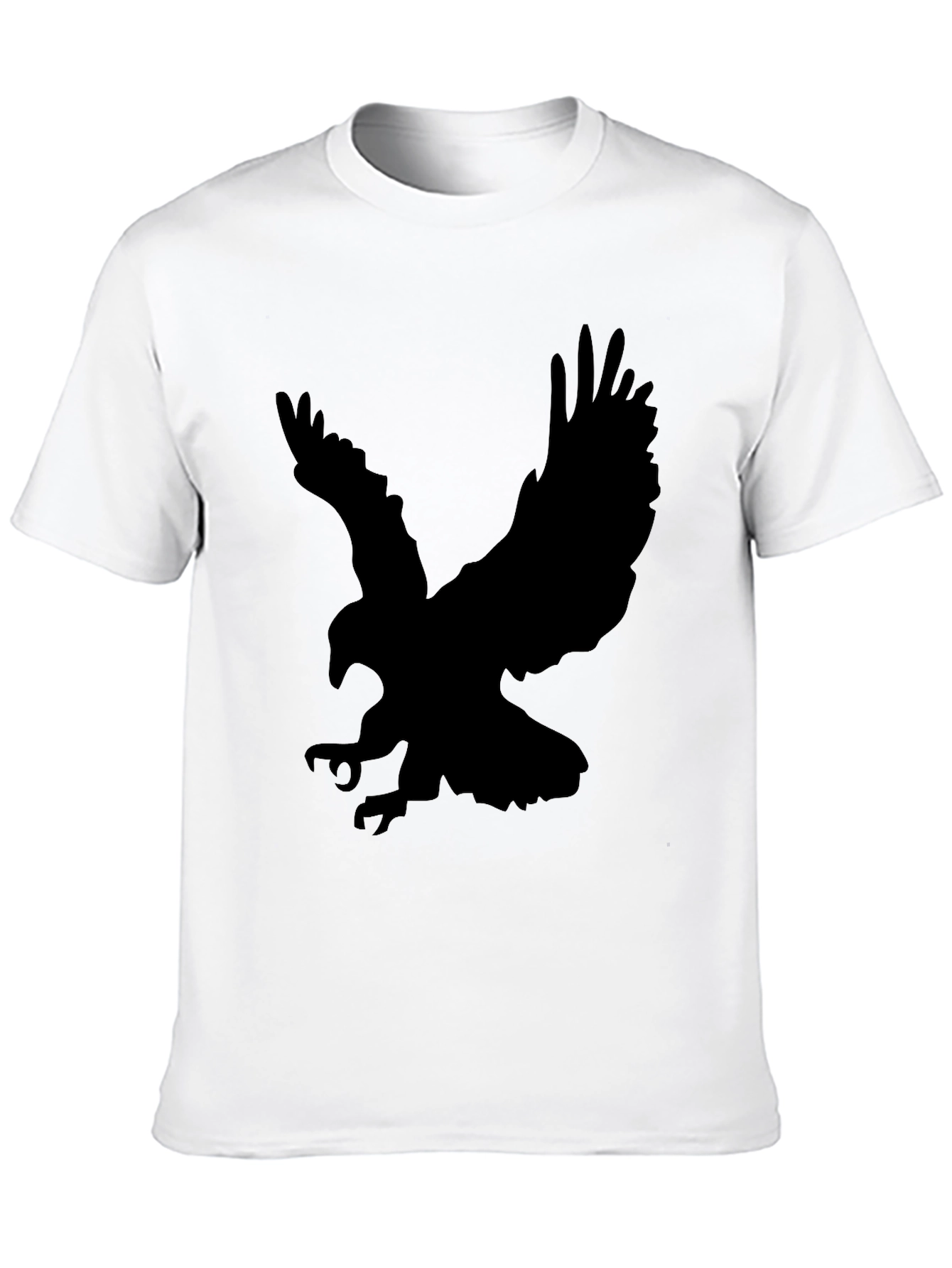 Mens Black Eagle Graphic T-Shirt