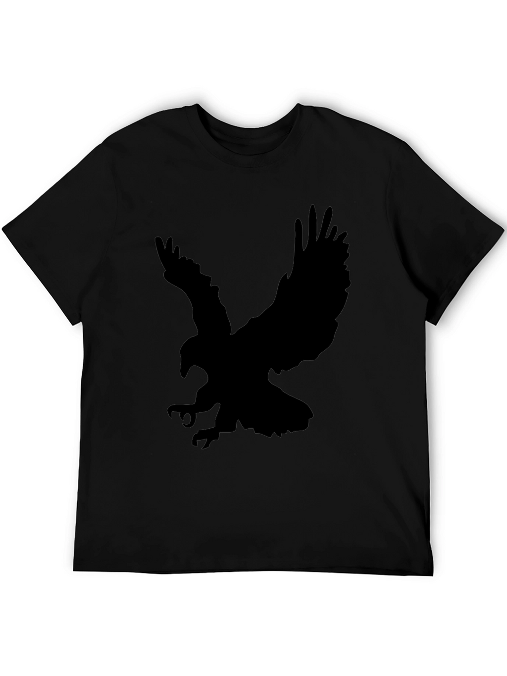 Mens Black Eagle Graphic T-Shirt