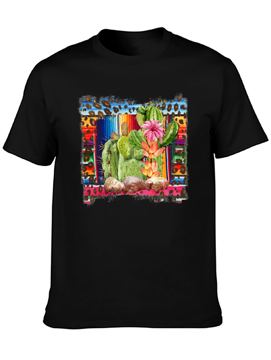 Cactus Graphic T-Shirt - Southwestern Style