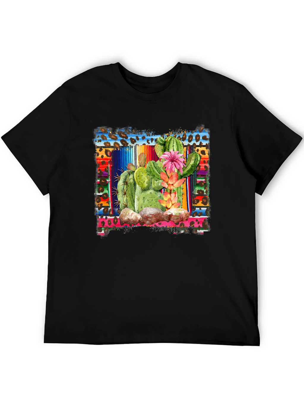 Cactus Graphic T-Shirt - Southwestern Style