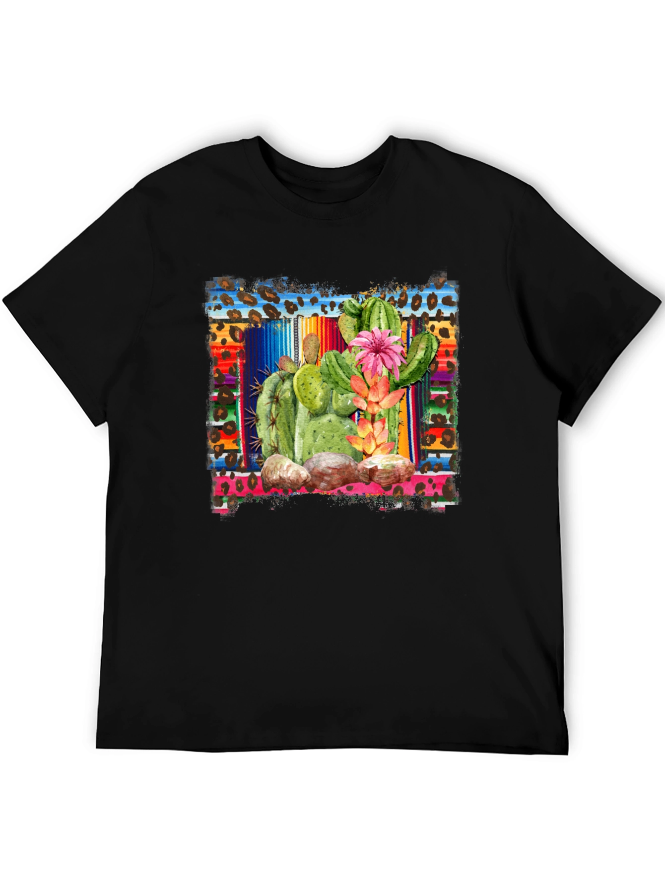 Cactus Graphic T-Shirt - Southwestern Style