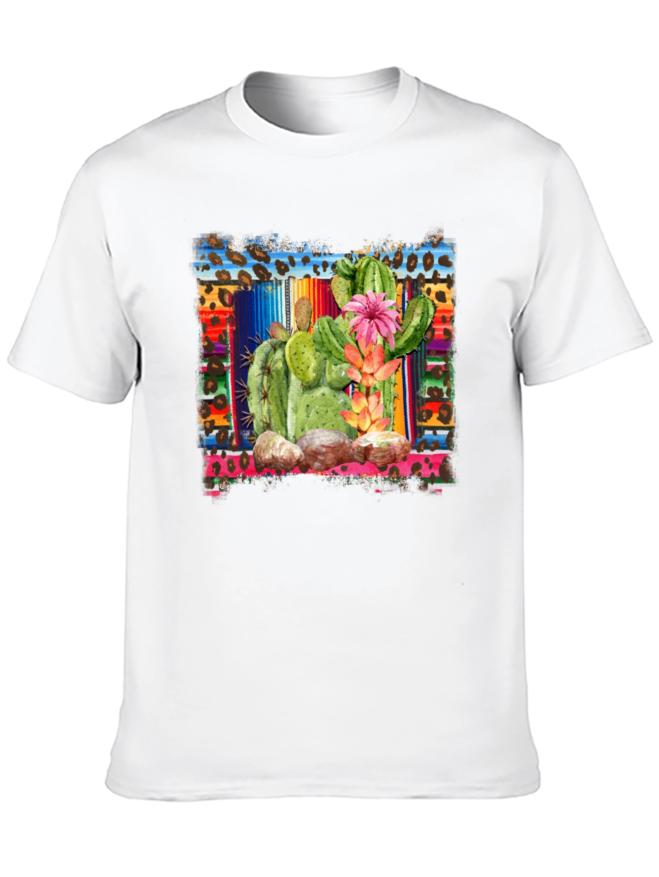 Cactus Graphic T-Shirt - Southwestern Style